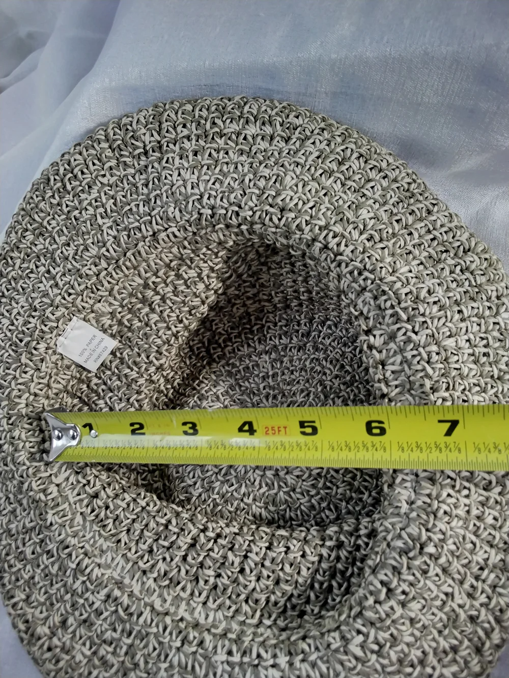 Woven 100% Paper  Sun Hat - Neutral Tan